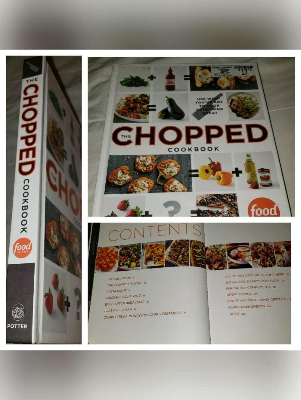 The Chopped Cookbook - White & Orange Cover NWT